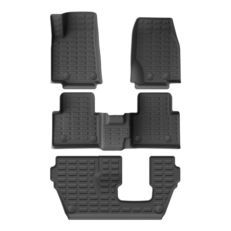 TPE set podnih prostirki za Jeep Grand Cherokee L, komplet s prostirkom za prtljažnik i jastukom stražnjeg naslona, poluzatvoren stil, namijenjeno za sedam sjedala, prilagodljivo