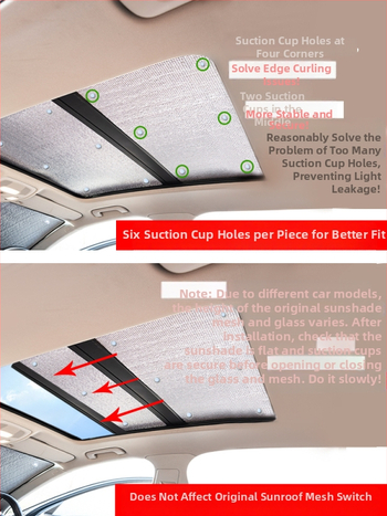 Панорамна слънцезащитна завеса за BYD Dolphin, монтаж с вакуумни вендузи, алуминиево фолио, за предни и странични прозорци, универсален модел, еднообразен дизайн