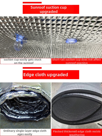 Панорамна слънцезащитна завеса за BYD Dolphin, монтаж с вакуумни вендузи, алуминиево фолио, за предни и странични прозорци, универсален модел, еднообразен дизайн