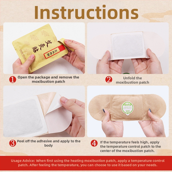 Moxoterapia náplasť s Artemisia, obdĺžniková, model 056, kód 023