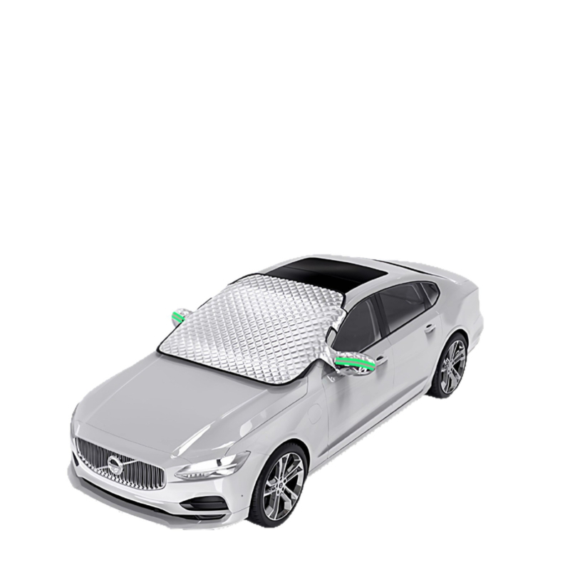 Pokrov prednjeg stakla automobila – zaštita od snijega i leda, aluminijska folija, ugradnja klipsom, universalna kompatibilnost, debeli dizajn, E18