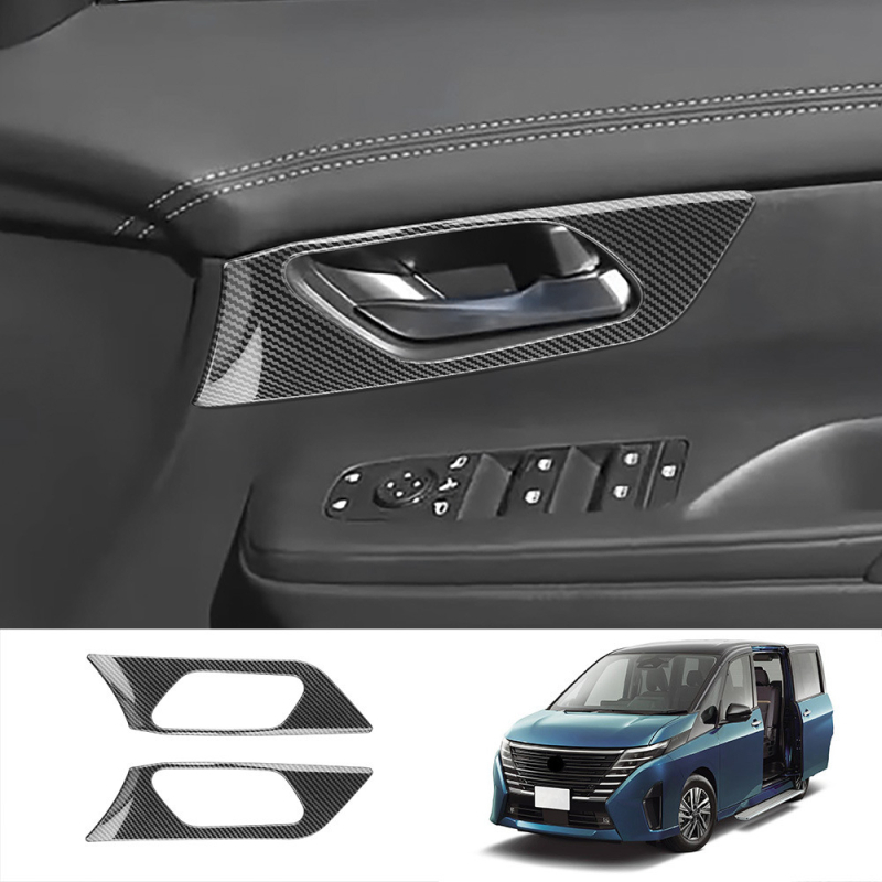 Nissan Serena C28 belső kilincs panel keret kiegészítő, kompatibil 23 modellel, ABS