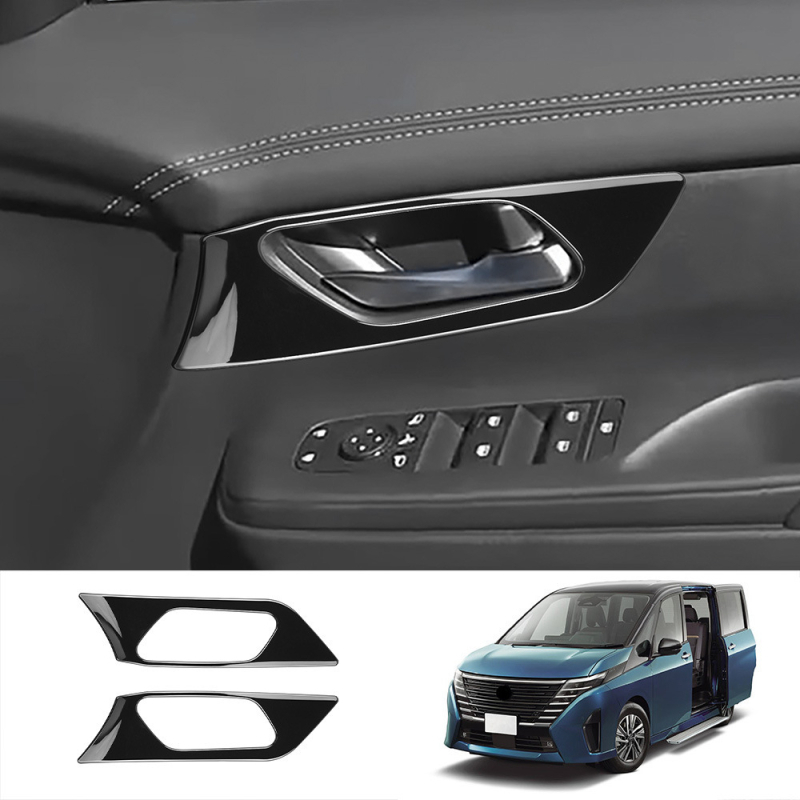 Nissan Serena C28 belső kilincs panel keret kiegészítő, kompatibil 23 modellel, ABS