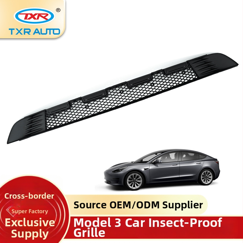 Sieť proti hmyzu pre výduch Tesla Model 3 – ochranná sieť na výduch (TXR) [Materiál: ABS; Otvor: 1 cm; Prierez drôtu: 2 mm; Životnosť: 6 rokov; Značka: TXR]
