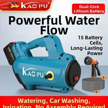 Pompa de apă portabilă cu baterie litiu – dual-core, 18V, 0.85 MPa, 2 kg