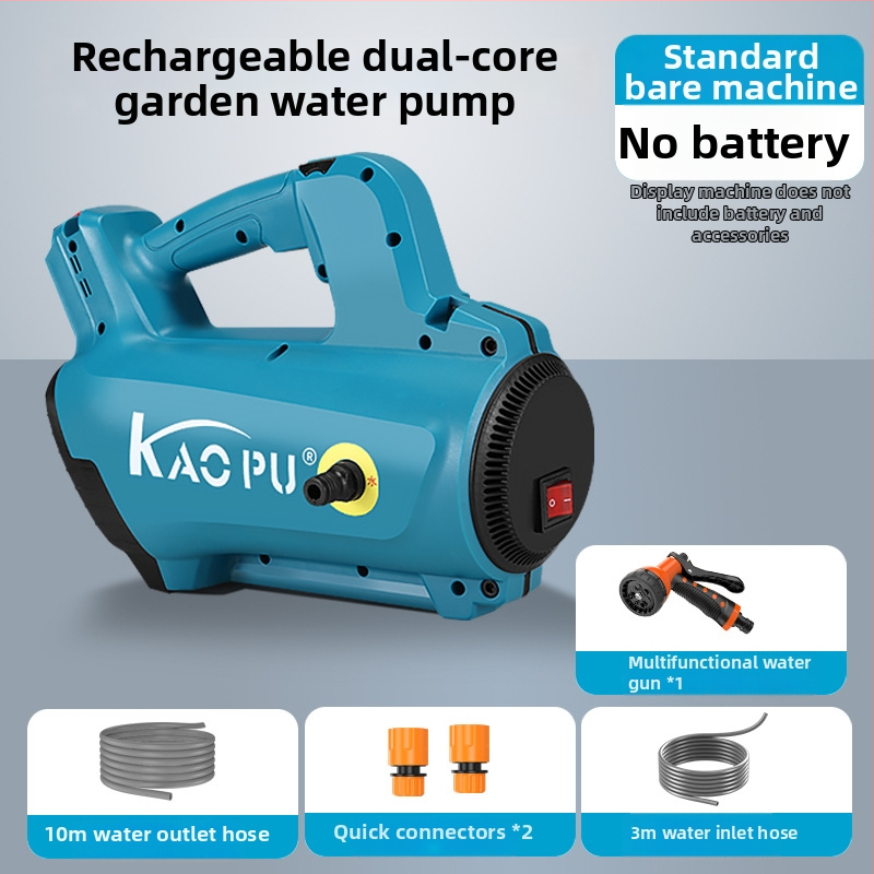 Pompa de apă portabilă cu baterie litiu – dual-core, 18V, 0.85 MPa, 2 kg