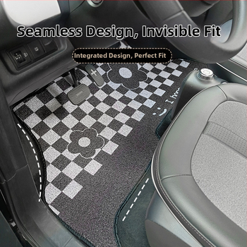 Auto podloga kompatibilna s Wuling Hongguang GAMEBOY, Silk-Loop rub, PVC protuklizna, dekorativni unutarnji dizajn s mini crtanim likom