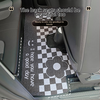 Auto podloga kompatibilna s Wuling Hongguang GAMEBOY, Silk-Loop rub, PVC protuklizna, dekorativni unutarnji dizajn s mini crtanim likom