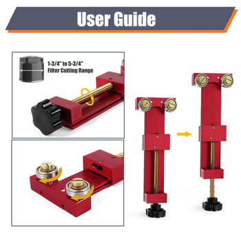 66490 Tăietor pentru filtru de ulei, instrument reglabil de tăiere pentru întreținere auto
