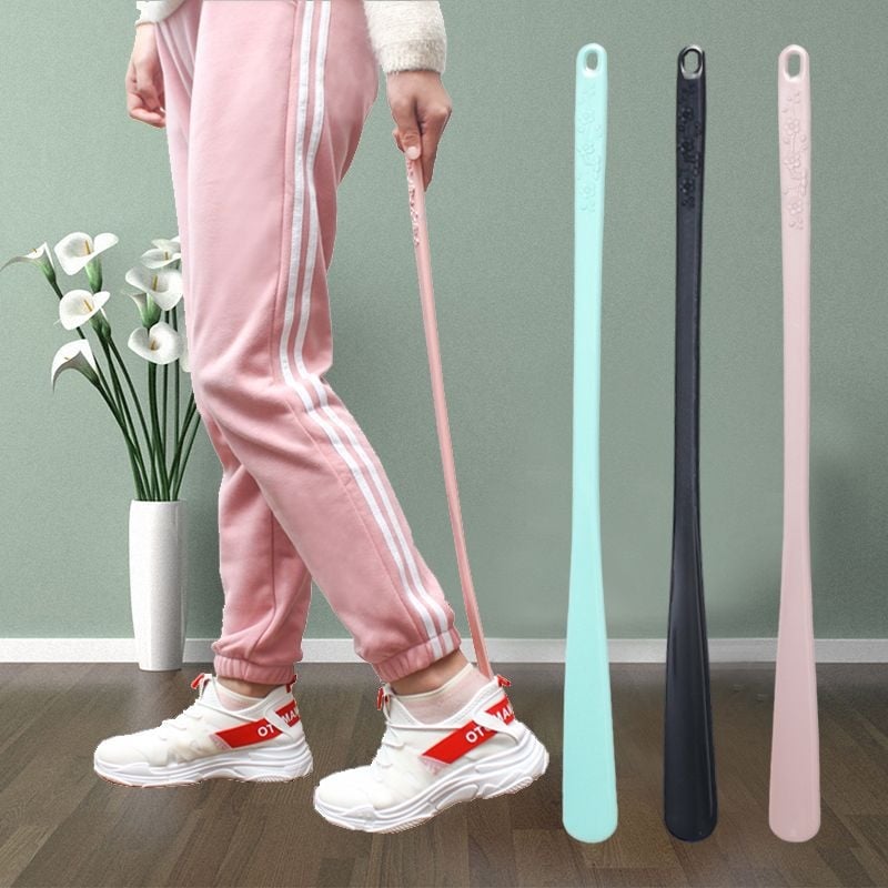 Corn de pantofi din plastic, lung, pentru încălțarea pantofilor fără a te apleca — pentru vârstnici, femei însărcinate și oameni leneși