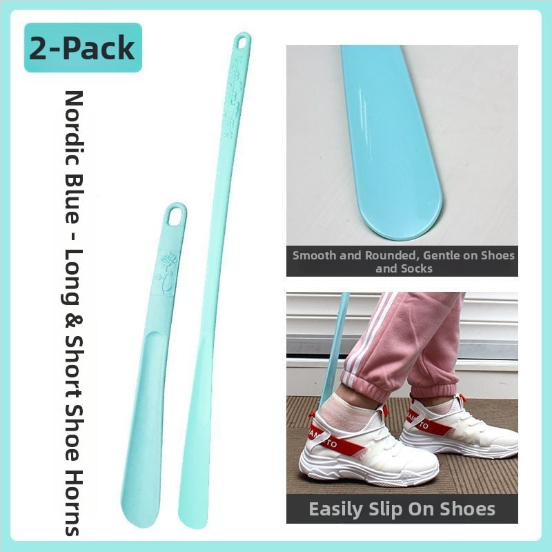 Corn de pantofi din plastic, lung, pentru încălțarea pantofilor fără a te apleca — pentru vârstnici, femei însărcinate și oameni leneși