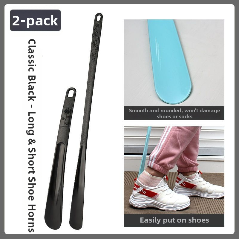 Corn de pantofi din plastic, lung, pentru încălțarea pantofilor fără a te apleca — pentru vârstnici, femei însărcinate și oameni leneși