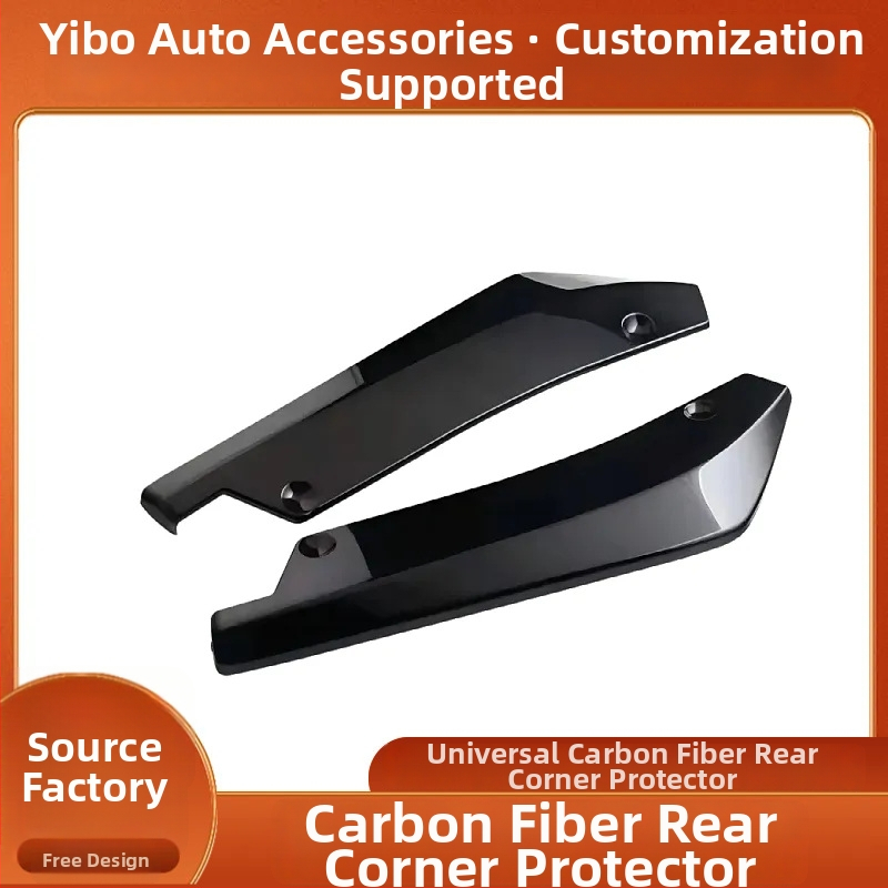 Yibo szénszálas autó hátsó sarok spoiler, univerzális ütközésvédő, dekoratív hátsó él