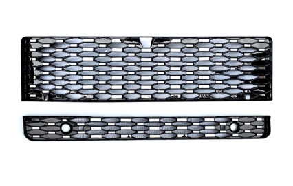 Elülső rács hálózati módosító készlet rovarvédelemhez, Csillagos ég stílus, anyag: műanyag acélhálóval, víztartály védelme, hőleadó bordák