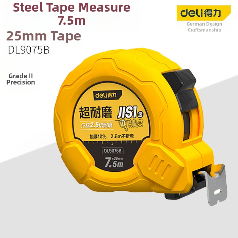 Pásová meracia pravítka DL9003 od Deli — ABS telo, vysoká presnosť, všeobecné použitie, merací rozsah 2 m