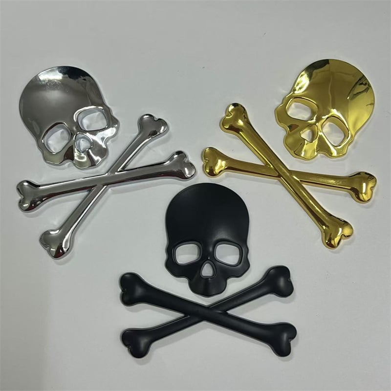 Koponya fém autómatrica, 3D, cink ötvözet, öntapadós