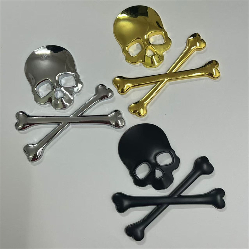 Koponya fém autómatrica, 3D, cink ötvözet, öntapadós