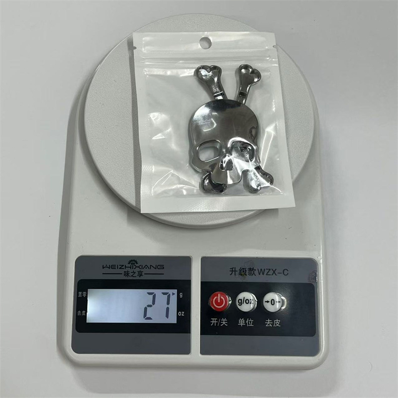 Koponya fém autómatrica, 3D, cink ötvözet, öntapadós