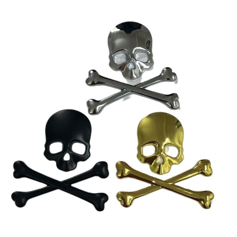 Koponya fém autómatrica, 3D, cink ötvözet, öntapadós