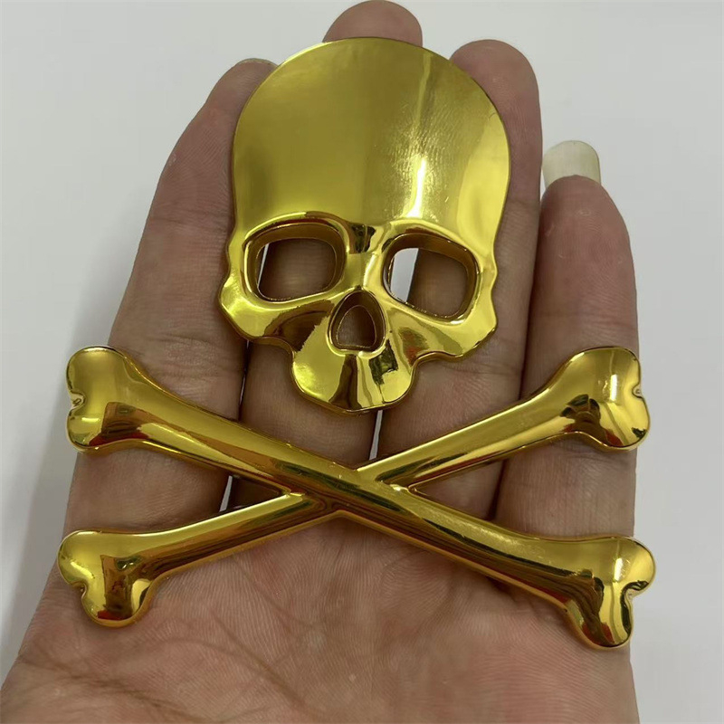 Koponya fém autómatrica, 3D, cink ötvözet, öntapadós