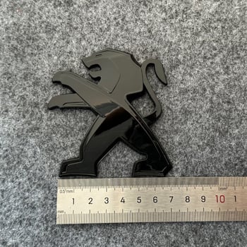 Peugeot 208/308/408/508 hátsó embléma matrica – Oroszlán motívum, fényvisszaverő, vákuumos rögzítés, testreszabható