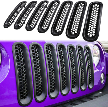 Langley Ll-2025-01 Plastična prednja rešetka mreža za zaštitu od insekata Jeep Wrangler 07-17