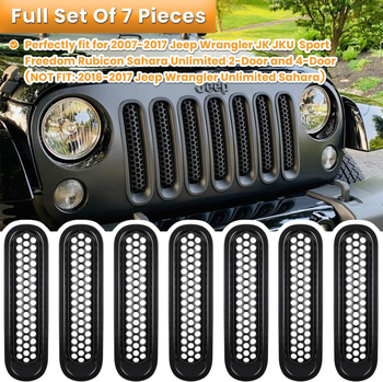 Langley Ll-2025-01 Plastična prednja rešetka mreža za zaštitu od insekata Jeep Wrangler 07-17