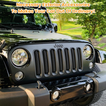 Langley Ll-2025-01 Plastična prednja rešetka mreža za zaštitu od insekata Jeep Wrangler 07-17