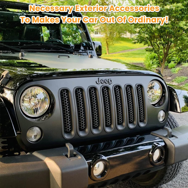 Langley Ll-2025-01 Plastična prednja rešetka mreža za zaštitu od insekata Jeep Wrangler 07-17