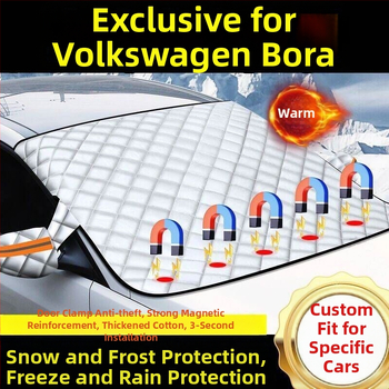 Qingyu Универсален удебелен телескопичен снегозащитник за предното стъкло на автомобил