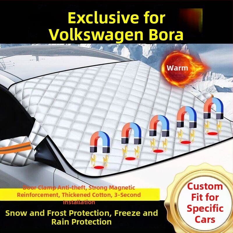 Qingyu Универсален удебелен телескопичен снегозащитник за предното стъкло на автомобил