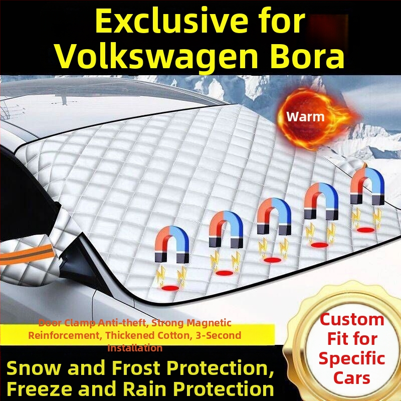 Qingyu Универсален удебелен телескопичен снегозащитник за предното стъкло на автомобил