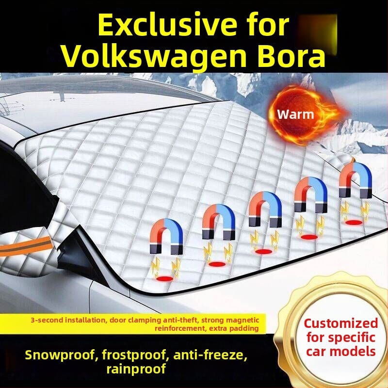 Qingyu Универсален удебелен телескопичен снегозащитник за предното стъкло на автомобил