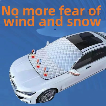 Four Seasons autóhoz való tömörített alumíniumfóliás hótakaró, fagy és eső elleni védelemmel, hosszított változat, rögzítés statikus matricával, általános illeszkedés