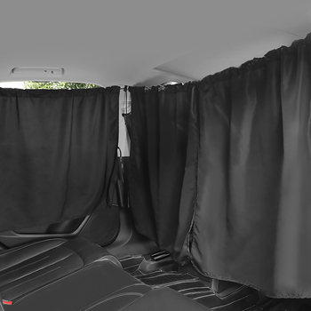 Unutarnja pregrada automobila, zavjesa za sunčevu zaštitu i toplinsku izolaciju, prednji i zadnji redovi, privatnost; Materijal: Spring Asia Spun; Prilagodba: Da; Univerzalni model; Način montaže: Vješanje