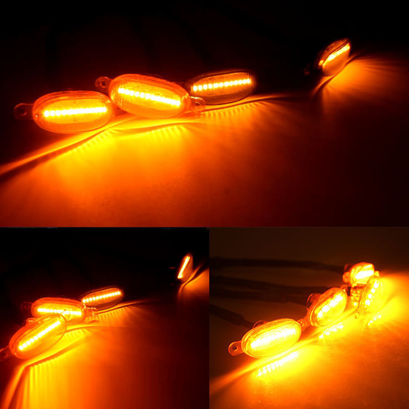 LED svjetlo za automobilsku rešetku, 12V univerzalno, 2W, vodootporno, elipsno kućište, model Middle Grid Light
