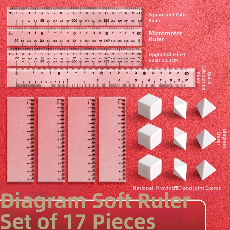 Sada gumičiek na skúšku štátnej služby – kancelárske potreby pre diagramy