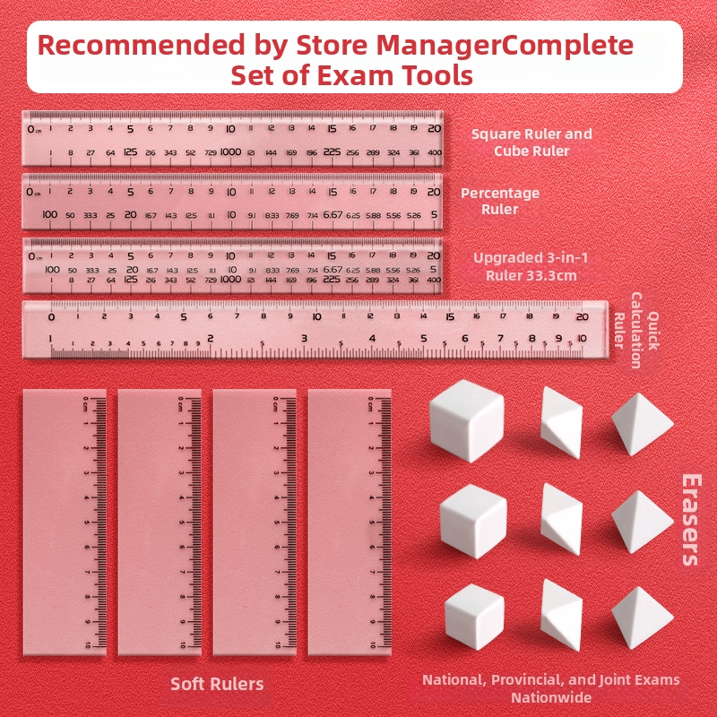 Sada gumičiek na skúšku štátnej služby – kancelárske potreby pre diagramy
