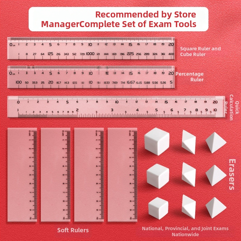 Sada gumičiek na skúšku štátnej služby – kancelárske potreby pre diagramy