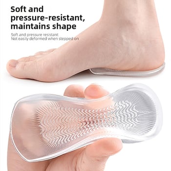 Tălpiță de călcâi cu model de apă - pernă ondulată pentru călcâi, absorbție de șocuri, unisex, antiderapant