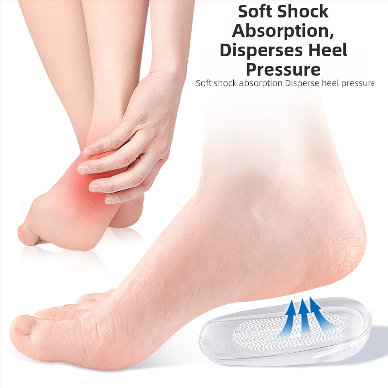 Tălpiță de călcâi cu model de apă - pernă ondulată pentru călcâi, absorbție de șocuri, unisex, antiderapant