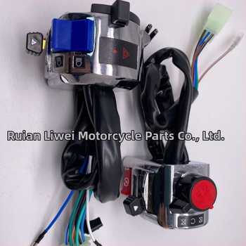 Spínač na riadidlá motocykla s držiakom na zrkadlo pre LF Lifan 150-250 Storm Prince 250 — hliníková zliatina