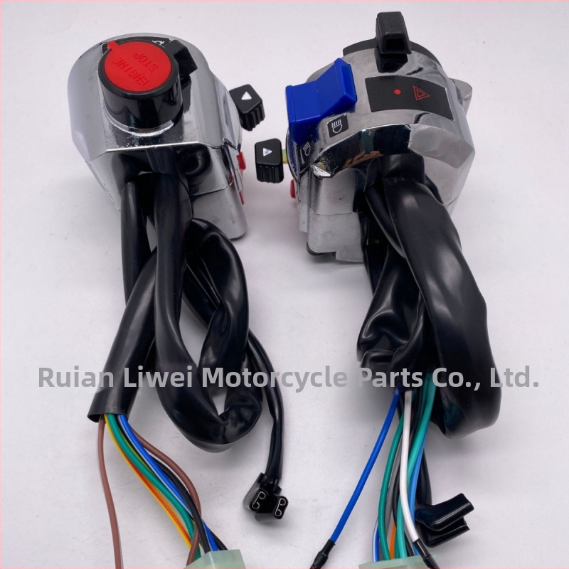 Spínač na riadidlá motocykla s držiakom na zrkadlo pre LF Lifan 150-250 Storm Prince 250 — hliníková zliatina