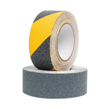 Matt felületű csúszásmentes szalag PVC alapú, gumi alapú ragasztóval, 1 mm vastagságú, -40…100°C (rövid táv) / -20…60°C (hosszú táv), öntapadó