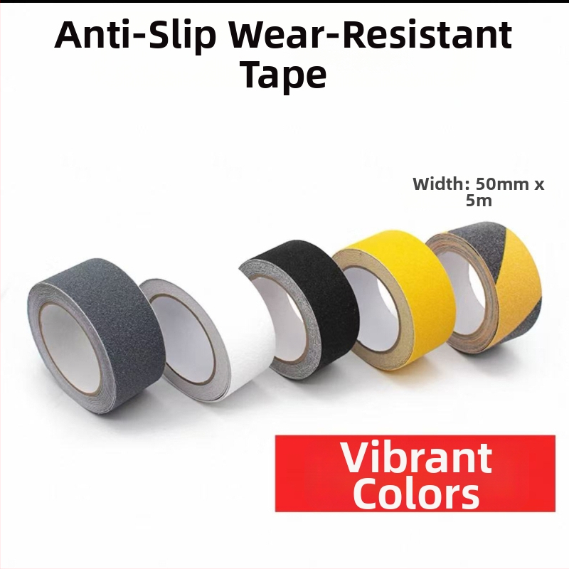 Matná protisklzová páska s PVC základom, lepidlo na báze gumy, hrúbka 1 mm, teplota odolnosť -40 až 100°C (krátkodobo) / -20 až 60°C (dlhodobo), samolepiaca