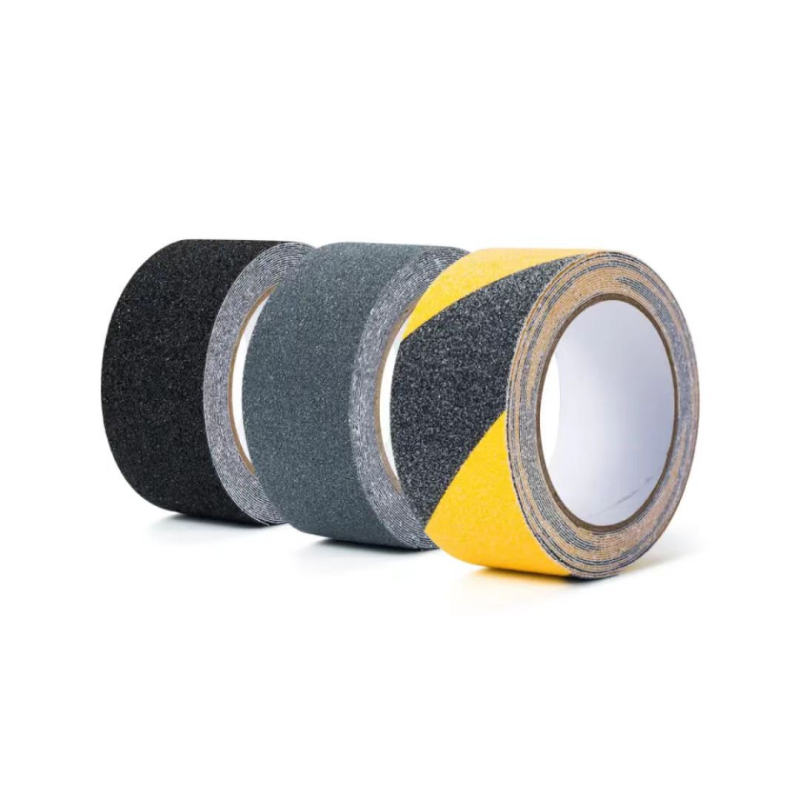 Matt felületű csúszásmentes szalag PVC alapú, gumi alapú ragasztóval, 1 mm vastagságú, -40…100°C (rövid táv) / -20…60°C (hosszú táv), öntapadó