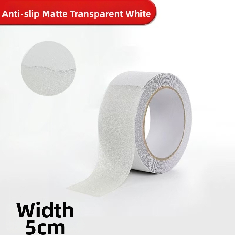 Matná protisklzová páska s PVC základom, lepidlo na báze gumy, hrúbka 1 mm, teplota odolnosť -40 až 100°C (krátkodobo) / -20 až 60°C (dlhodobo), samolepiaca