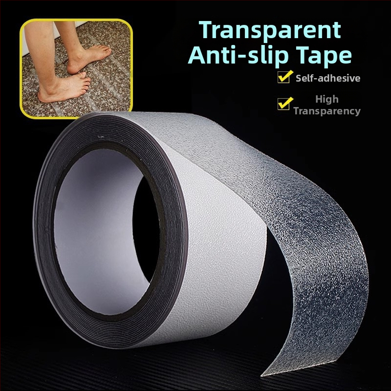 Matná protisklzová páska s PVC základom, lepidlo na báze gumy, hrúbka 1 mm, teplota odolnosť -40 až 100°C (krátkodobo) / -20 až 60°C (dlhodobo), samolepiaca