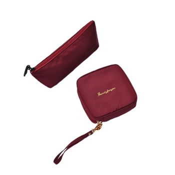 Φορητή τσάντα κραγιόν και καλλυντικών με φερμουάρ, πολυεστερικό υλικό, αδιάβροχη και ανθεκτική, επεκτάσιμη, με μεγάλη χωρητικότητα για μακιγιάρ