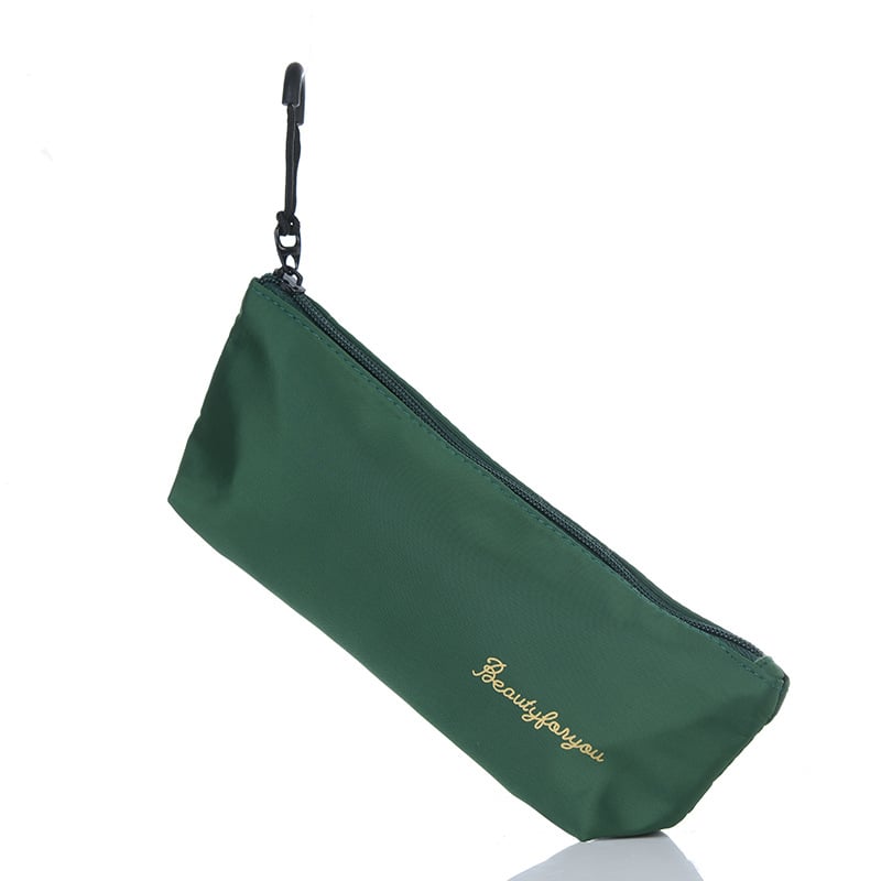 Φορητή τσάντα κραγιόν και καλλυντικών με φερμουάρ, πολυεστερικό υλικό, αδιάβροχη και ανθεκτική, επεκτάσιμη, με μεγάλη χωρητικότητα για μακιγιάρ